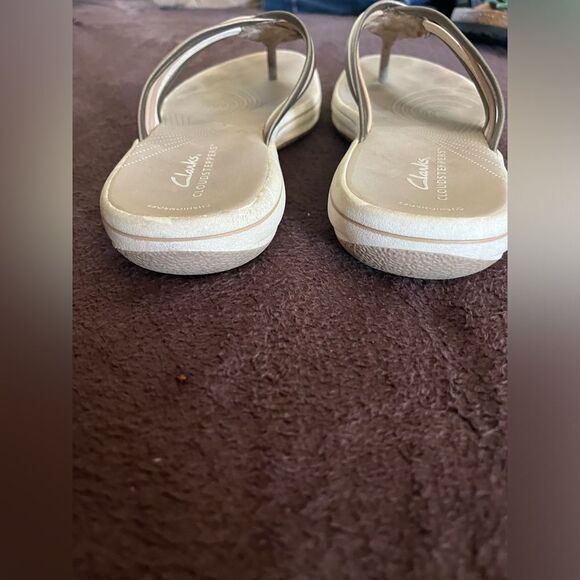 Clarks Cloudsteppers Sandal Metallic Multi Color Women Size 7 - Picture 6 of 7